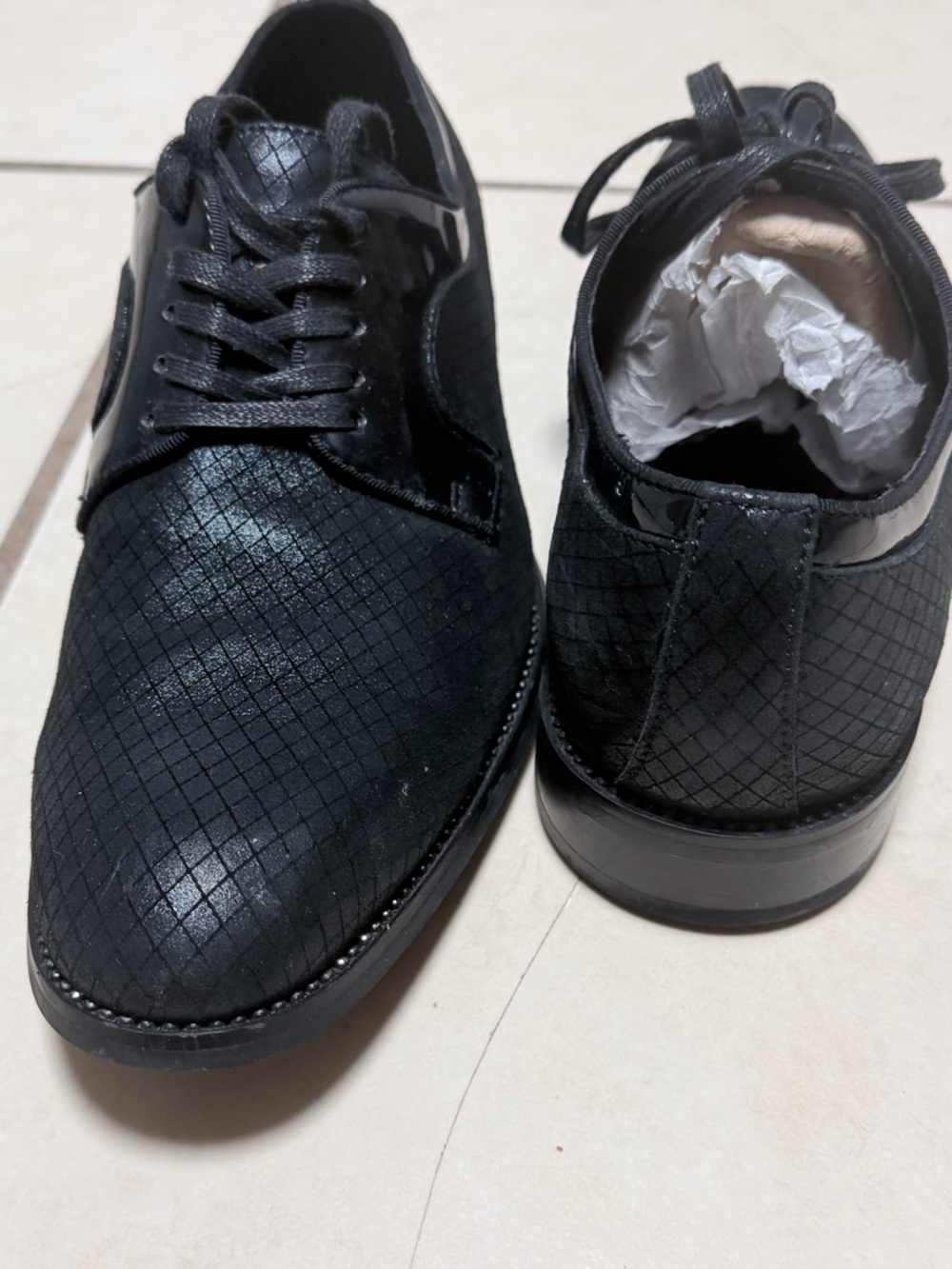 Aldo Black Textured Men's Loafers